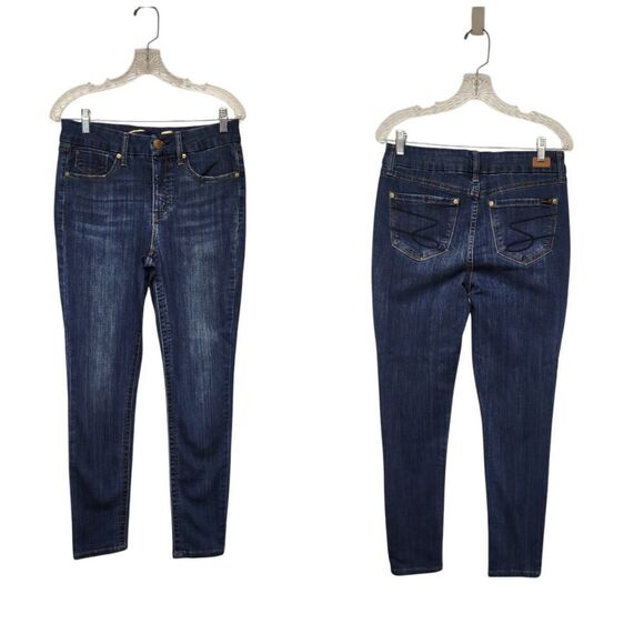 Seven7 Jeans Women’s Blue Denim Weekend Slim Fit High Rise Dark Wash Size 8 - Picture 1 of 6